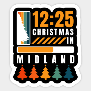 midland christmas Sticker